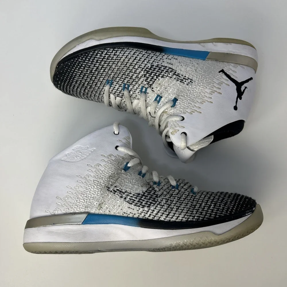 Nike Air Jordan 31 XXXI N7 Black White Turquoise‎ 854272-003 Size 5.5Y Women's 7